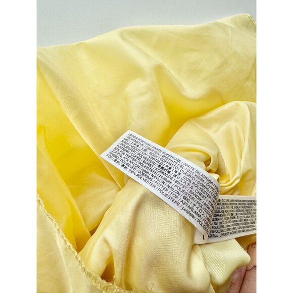 Girls' DISNEY Belle Yellow Glitter Satin Tulle Rosette Dress Costume, Size 4 - Picture 13 of 14